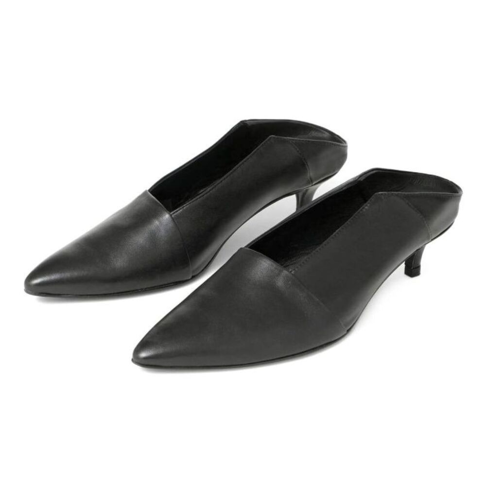NIB Thakoon Kitten Mule in Black Leather size 38